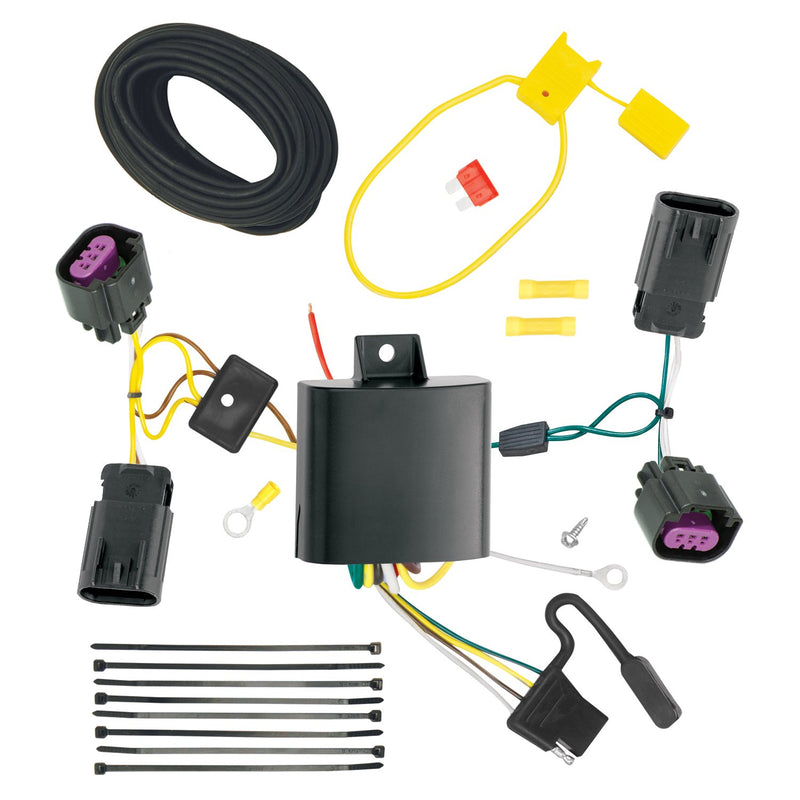 T-One® Tekonsha T-Connector Harness, 4-Way Flat, Compatible with Select Dodge Journey