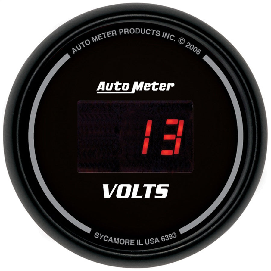 Auto Meter 6393 Digital Sport Comp 2-1/16" 40408 Voltmeter Volts