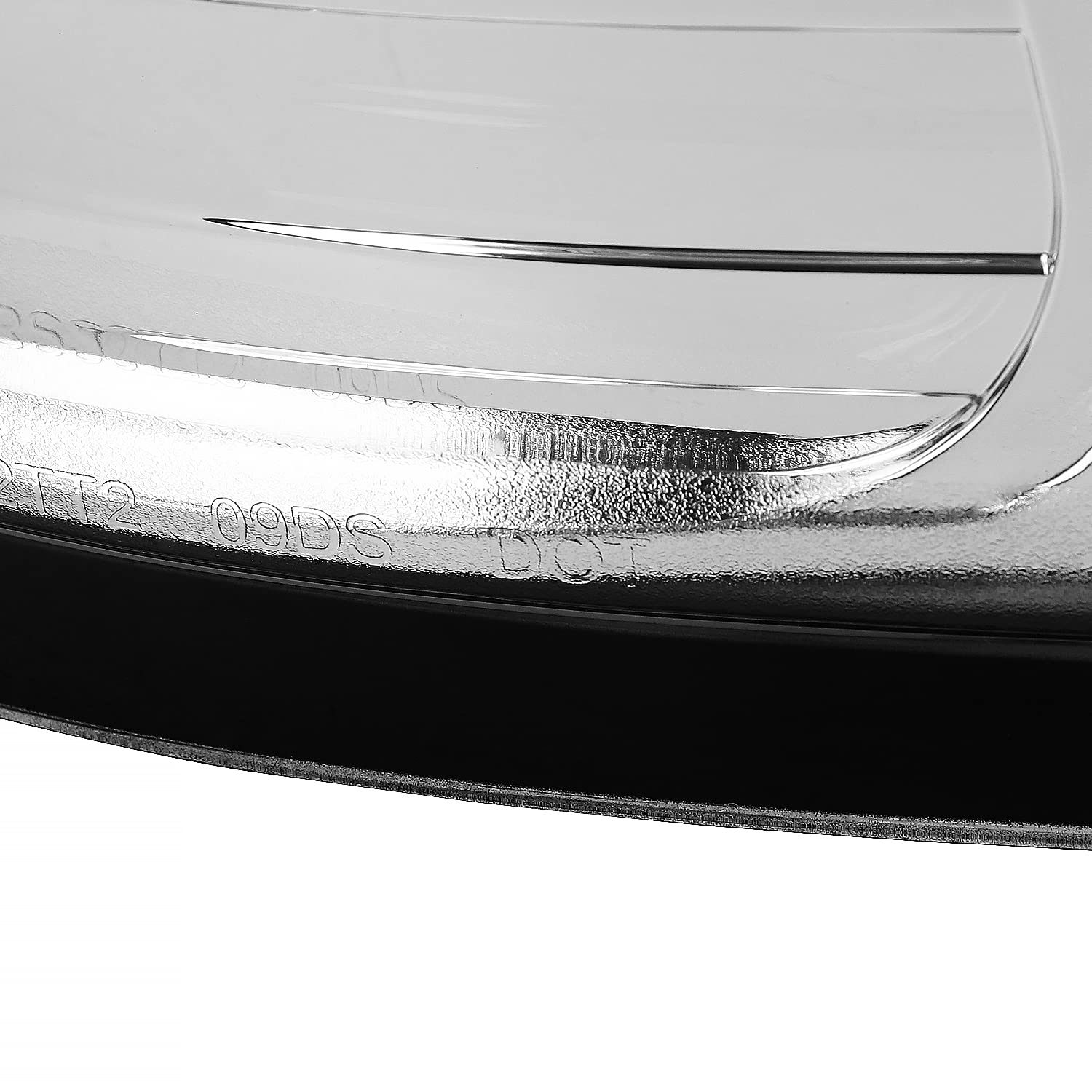 Chrome LED Tail Lights SPEC-D TUNING w/White LED Light Bar Compatible with 2009-2018 Dodge Ram 1500, 2010-2018 Dodge Ram 2500/3500, Left + Right Pair Assembly