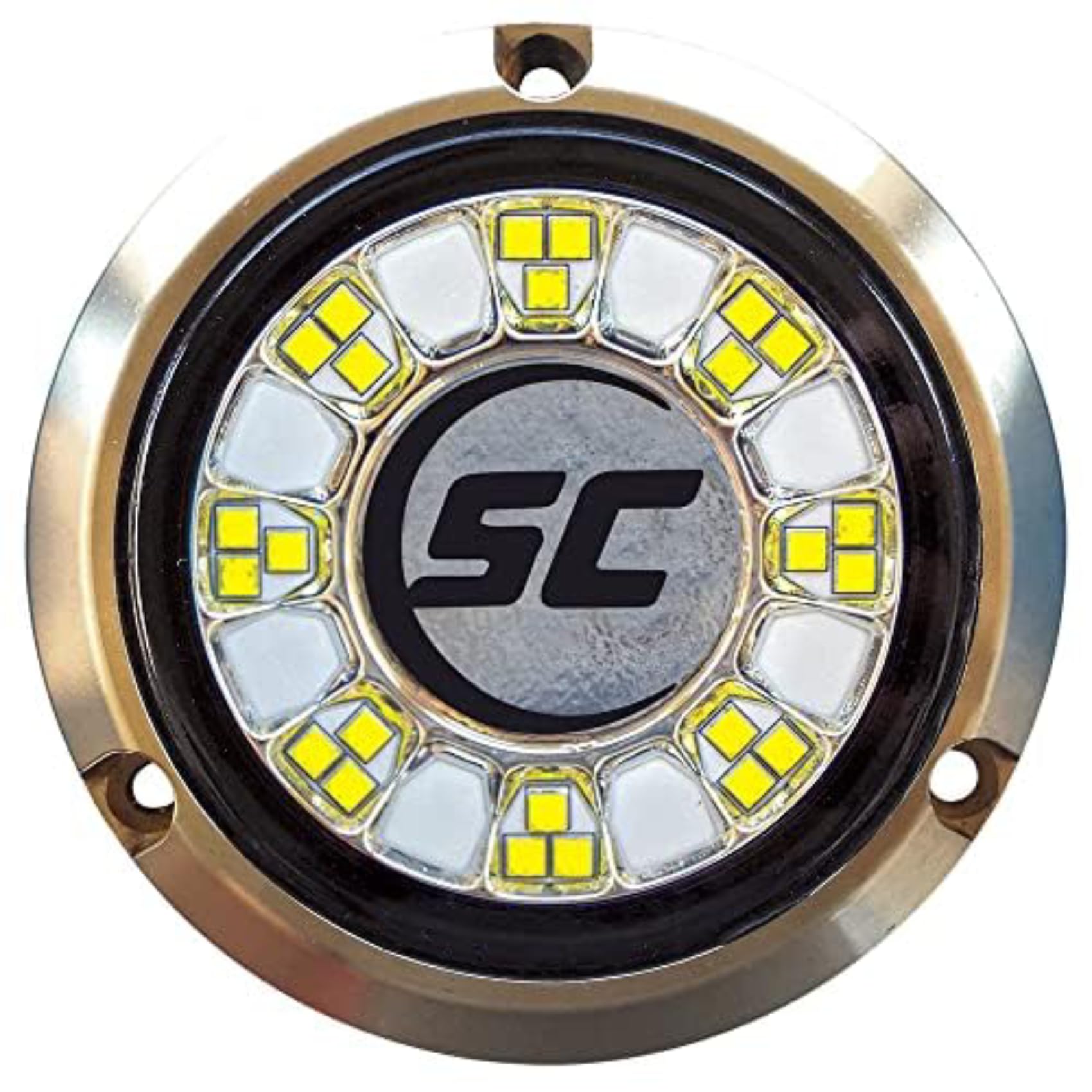 shadow-caster Great White SCR-24 LED Underwater Boat Light - Bronze Housing - 90W Surface Mount - Tempered Glass Lens - IP68 Fully Submersible Waterproof
