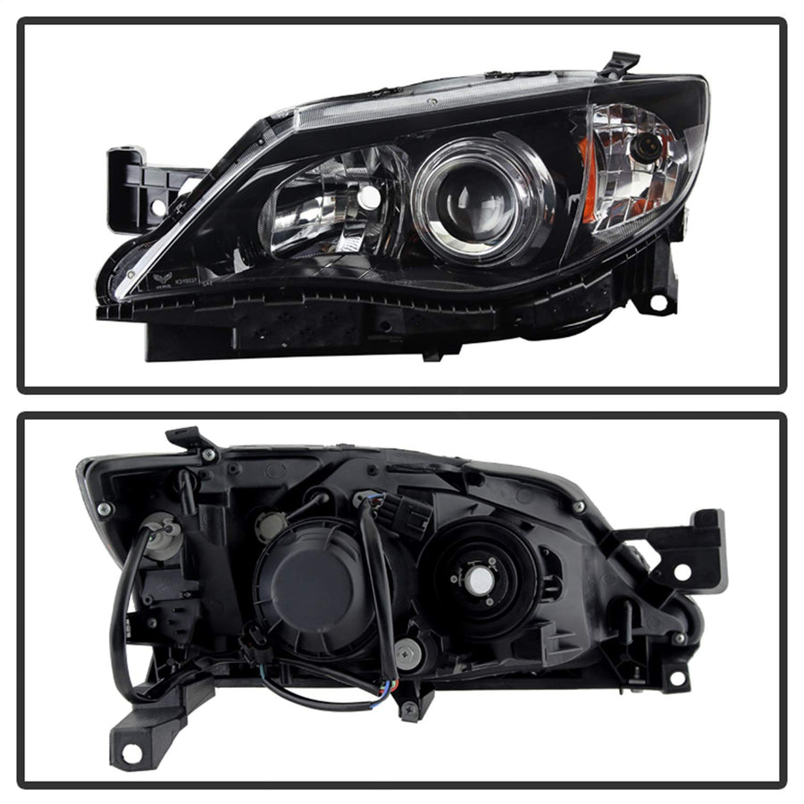 Subaru Impreza Halo Headlight, Black Xtune HD-JH-SI08-AM