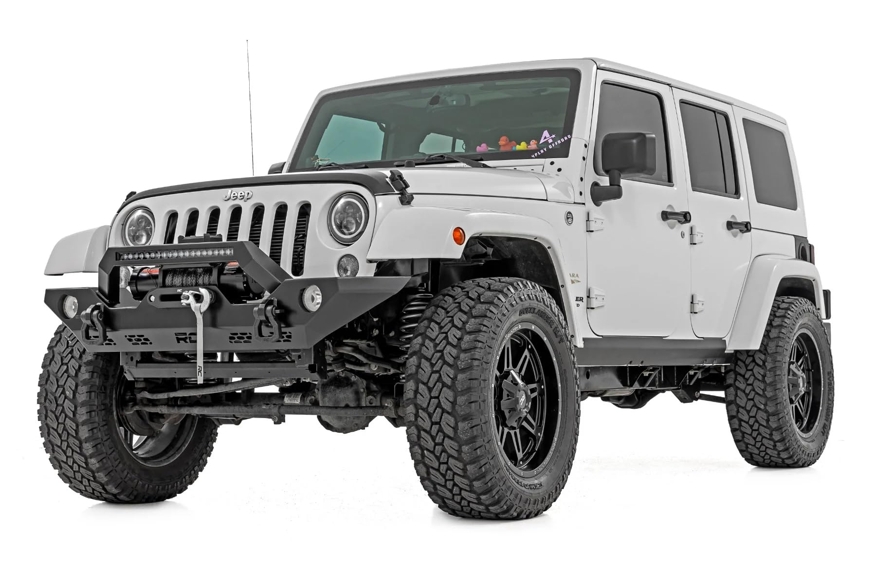 Rough Country Sill Plates Rocker for Jeep Wrangler JK/Unlimited (2007-2018) - Trail Cladding Durable Side Protection, Scratch & Impact Resistant, Easy Install
