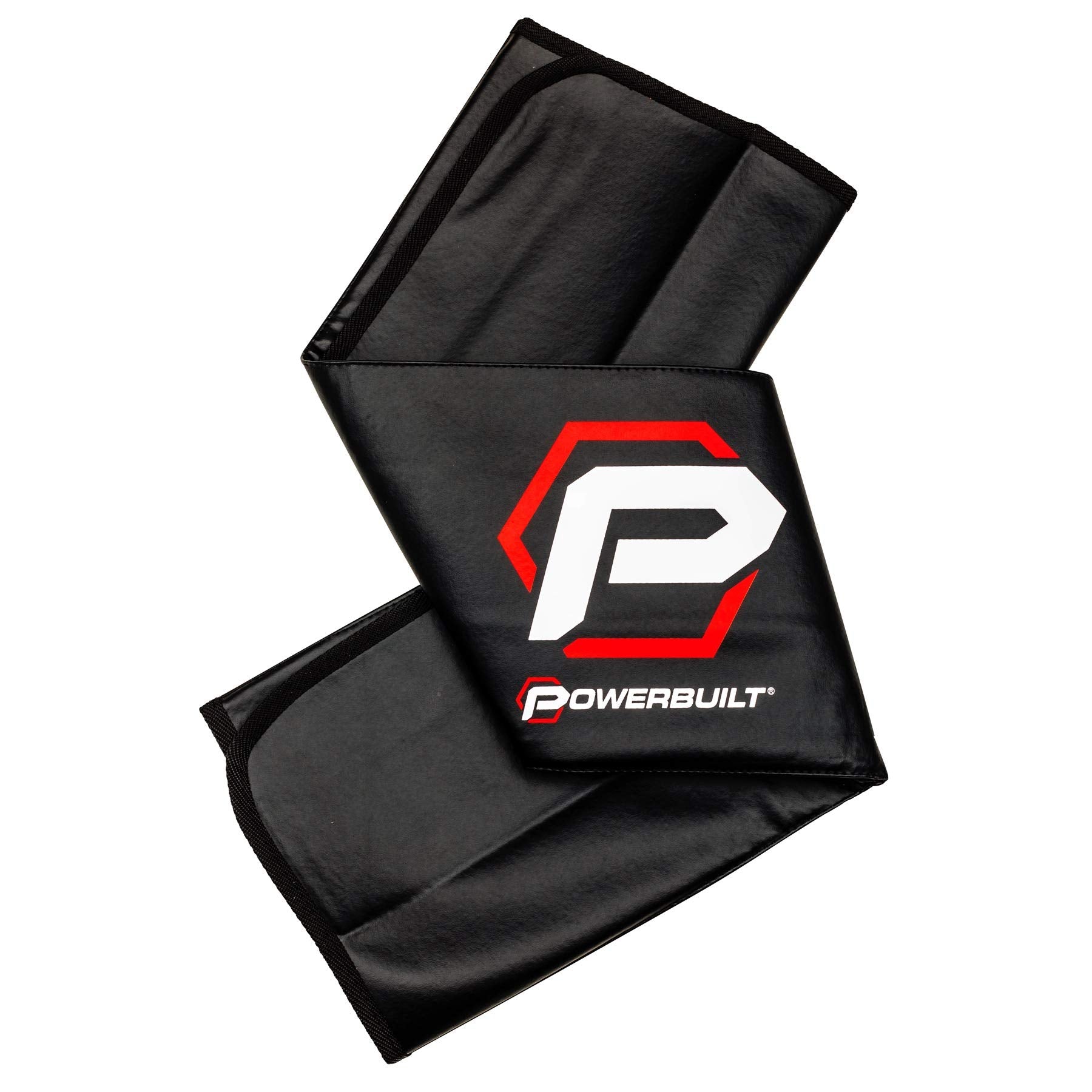 Powerbuilt 24"x 34" Fender Cover Black Plush Vinyl Protector Pad Mat, Mechanic and Car Repair Under Hood Protection - 640083