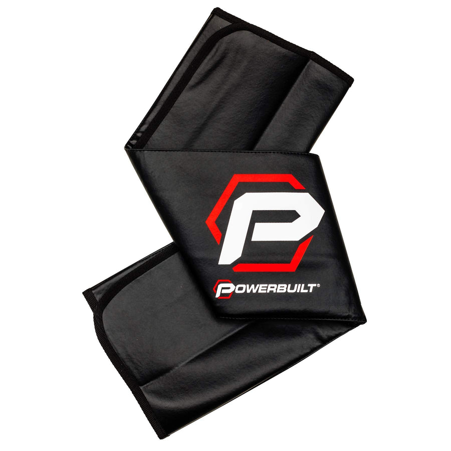 Powerbuilt 24"x 34" Fender Cover Black Plush Vinyl Protector Pad Mat, Mechanic and Car Repair Under Hood Protection - 640083