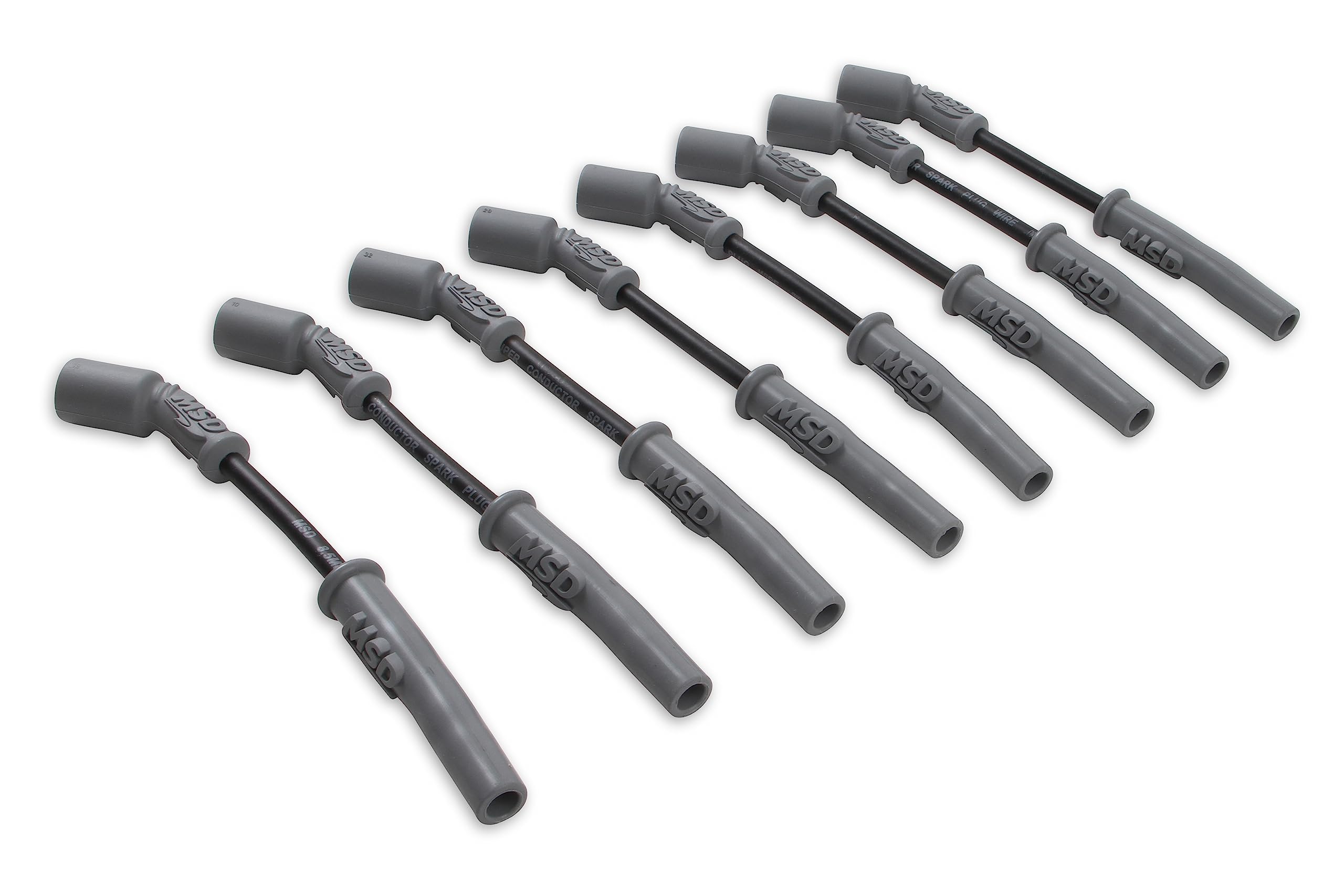 Black MSD 32813 Super Conductor Spark Plug Wire Set