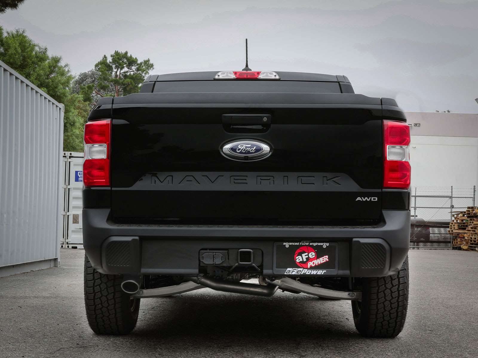 aFe Power 2-1/2 IN Vulcan Series 304 Stainless Steel Cat-Back Exhaust System w/Black Tip Fit Ford Maverick 22-23 L4-2.0L (t) 49-33145-B