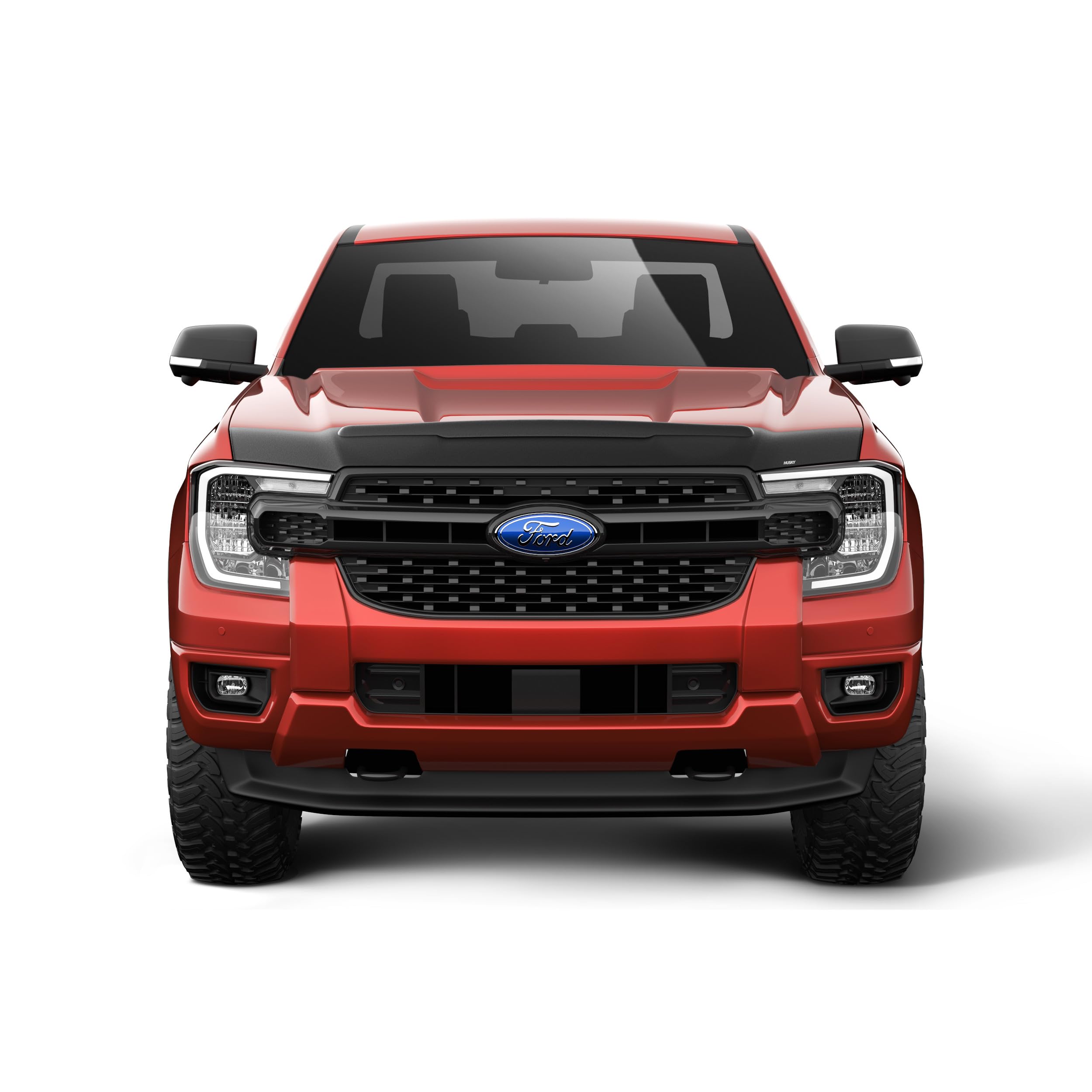 Aeroskin II Hood Protector Husky Liners | Fits 2019-2023 Ford Ranger | Low Profile Deflector/Bug Shield - 1 pc., Textured Black | 2830166