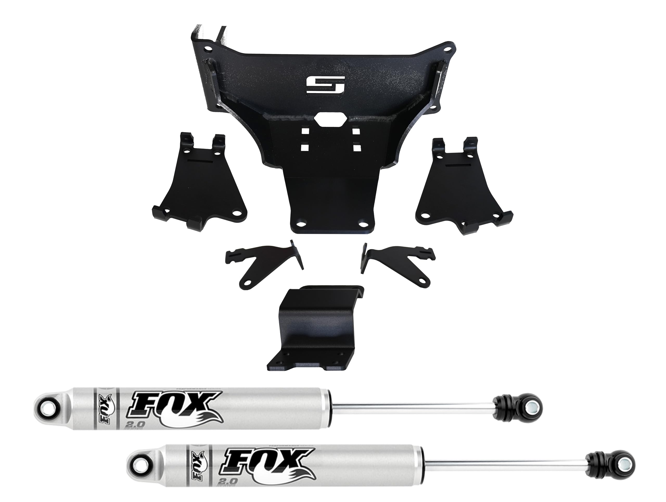 SUPERLIFT SUSPENSION RealTruck Dual Steering Stabilizer Kit for Ford F-450/F-550 | Fox 2.0 Cylinders | 92766 | Fits 2017-2024 Ford F-450/F-550 with No Lift to Any Lift Height