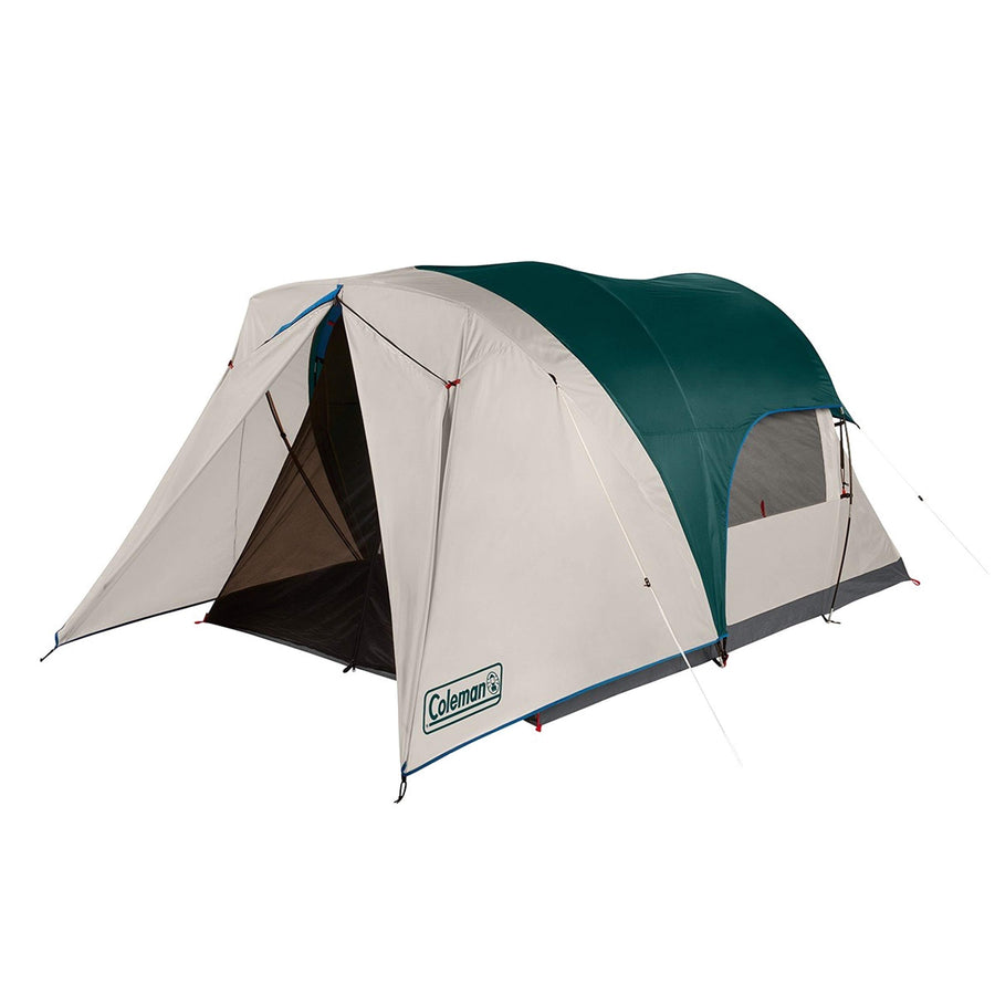 Coleman Camping Tent with Screened Porch, 4/6 Person Weatherproof Cabin Tent with Enclosed Option, Includes Rainfly, Carry Bag, Extra Storage, and 10 Minute Setup
