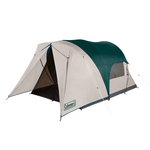 Coleman Camping Tent with Screened Porch, 4/6 Person Weatherproof Cabin Tent with Enclosed Option, Includes Rainfly, Carry Bag, Extra Storage, and 10 Minute Setup