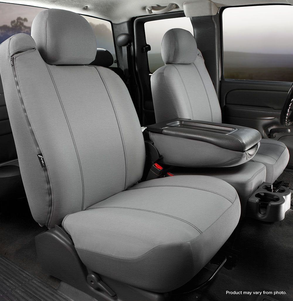 Custom Fit Fia SP87-17 GRAY Front Seat Cover Split Seat 40/20/40 - Poly-Cotton, (Gray)