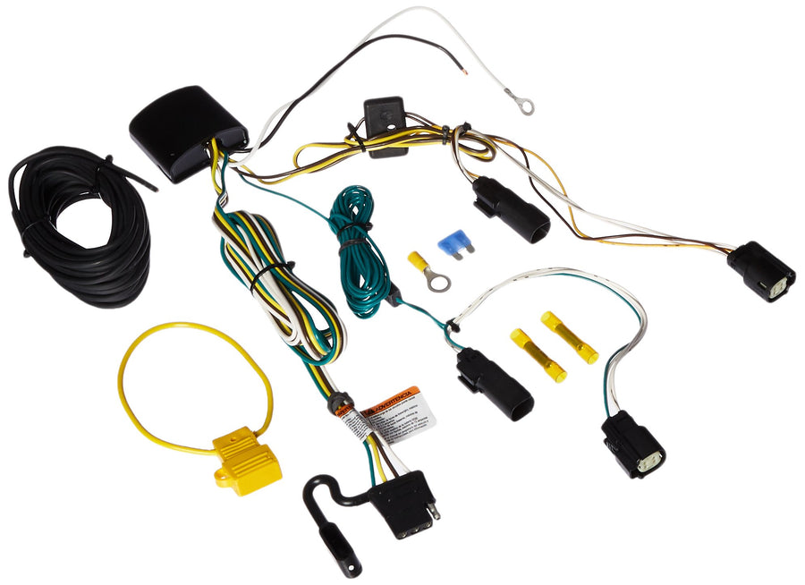 T-One® Tekonsha Harness, 4-Way Flat, Compatible with Select Chrysler Pacifica, Black