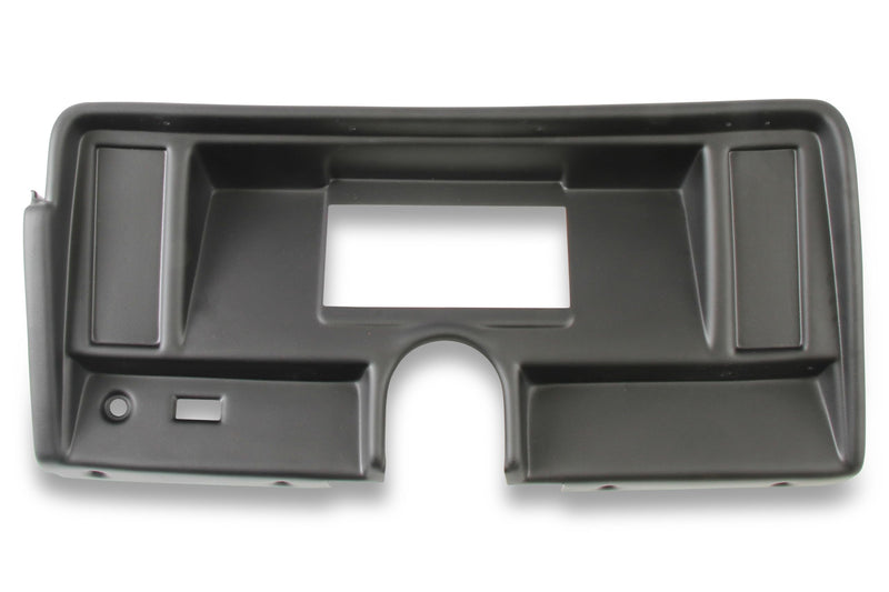 Dash Bezel Holley EFI 553-386 - without A/C Vent Opening - Black