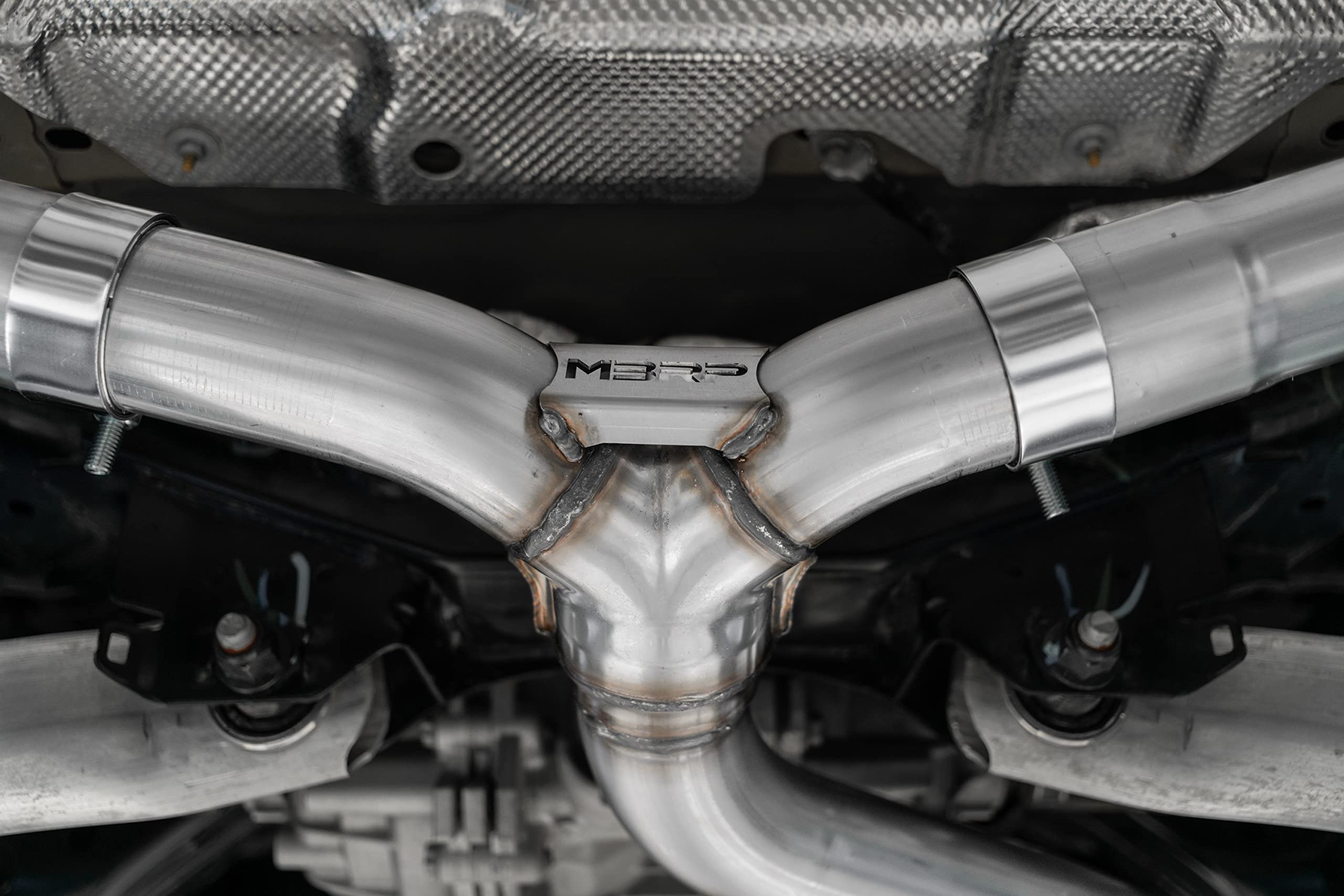 2021-2023 Ford Bronco Sport MBRP 2.5" Resonator-Back, 1.5L/ 2.0L EcoBoost, Dual Split Rear, T409 Stainless Steel