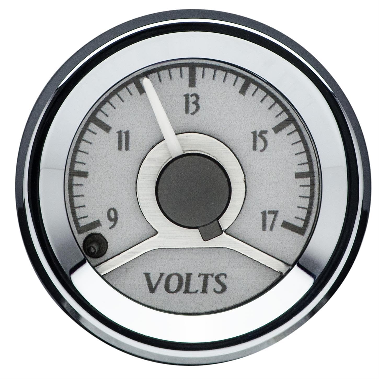 Dakota Digital 6 Round Universal Gauge System Kit, Silver Alloy Style, Blue Backlighting - VHX-1060-S-B