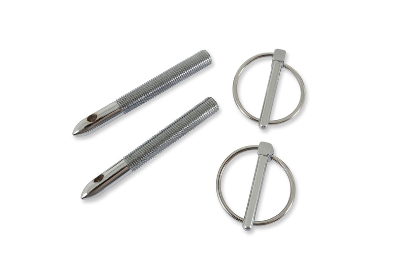 Hood & Deck Pinning Kits Mr. Gasket - with Screw-On Scuff Plates