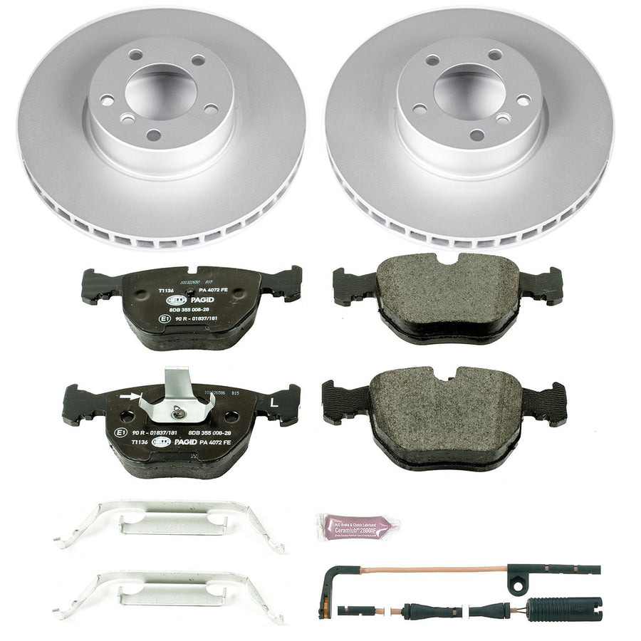 Power Stop ESK944 Euro-Stop Front Brake Kit For BMW 530i 2001-2003, BMW 540i 2000-2003 [Model Specific]