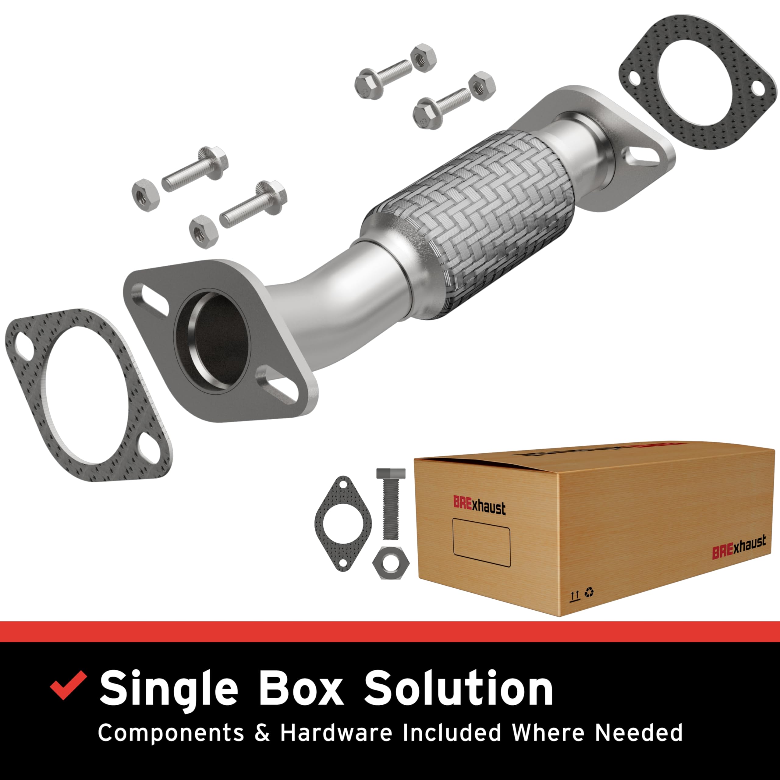 Replacement BRExhaust Front Pipe Kit 107-0044: Direct-Fit, Compatible with 05-07 Focus 2.0L
