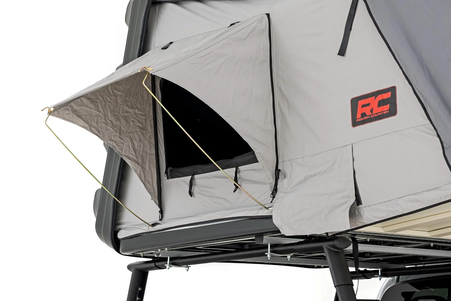 Rough Country Roof Top Hard Shell Tent with Ladder - Rack Mount, Sleeps 2-3