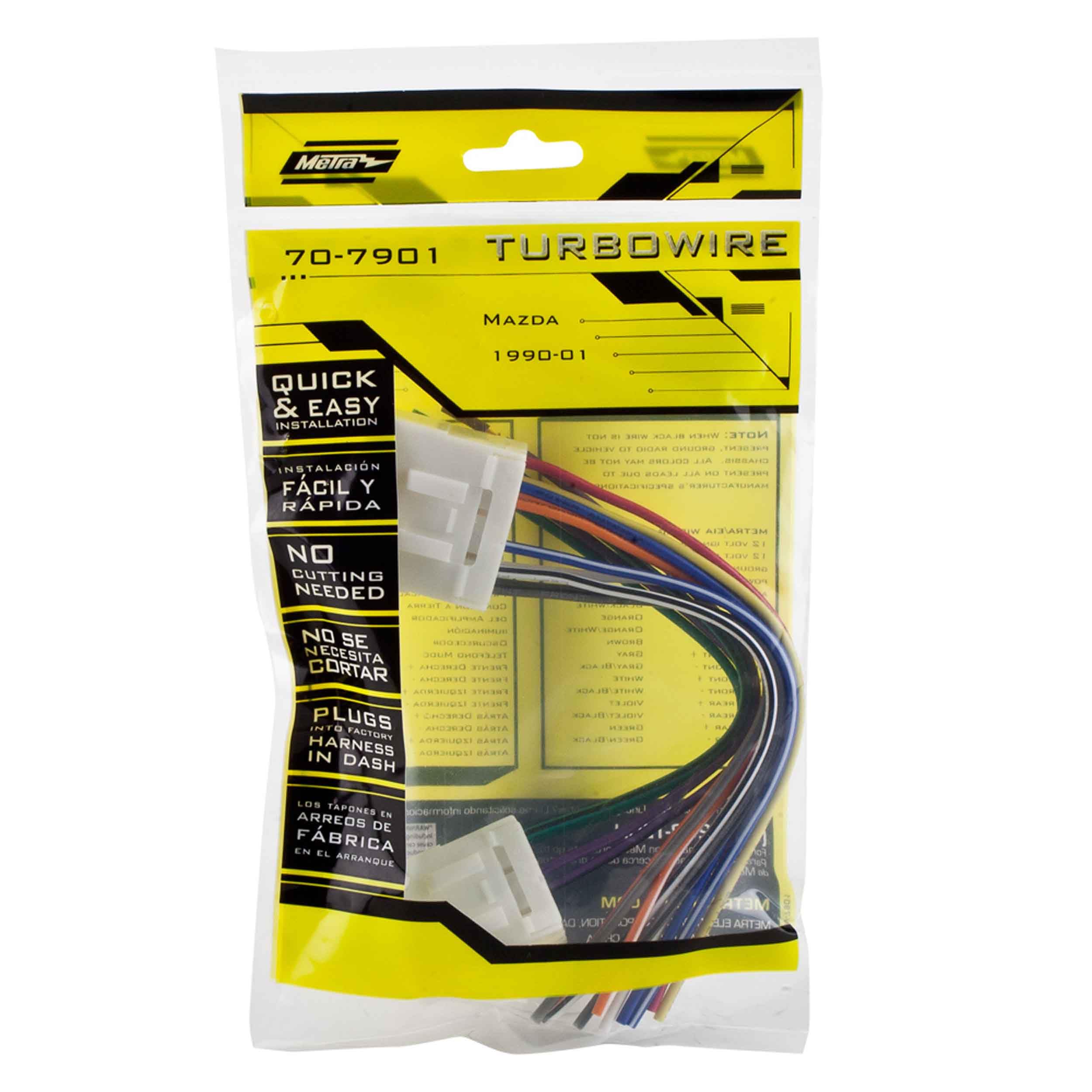 Metra 70-7901 Electronics Wiring Harness for Select 1990-Up Mazda Vehicles, Multi Color