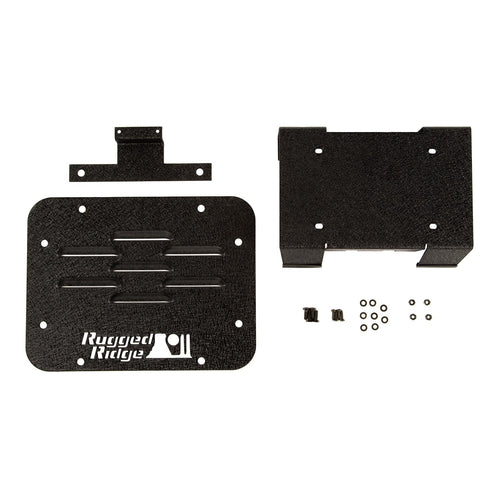 Rugged Ridge Delete Kit Tire Carrier | Black, Vented | 11586.11 | Fits 2007-2018 Jeep Wrangler JK