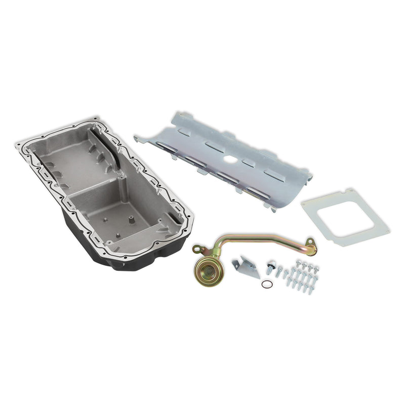 302-64BK Holley Gen III Hemi Engine Swap Oil Pan - Mid Sump - Hellcat - Black