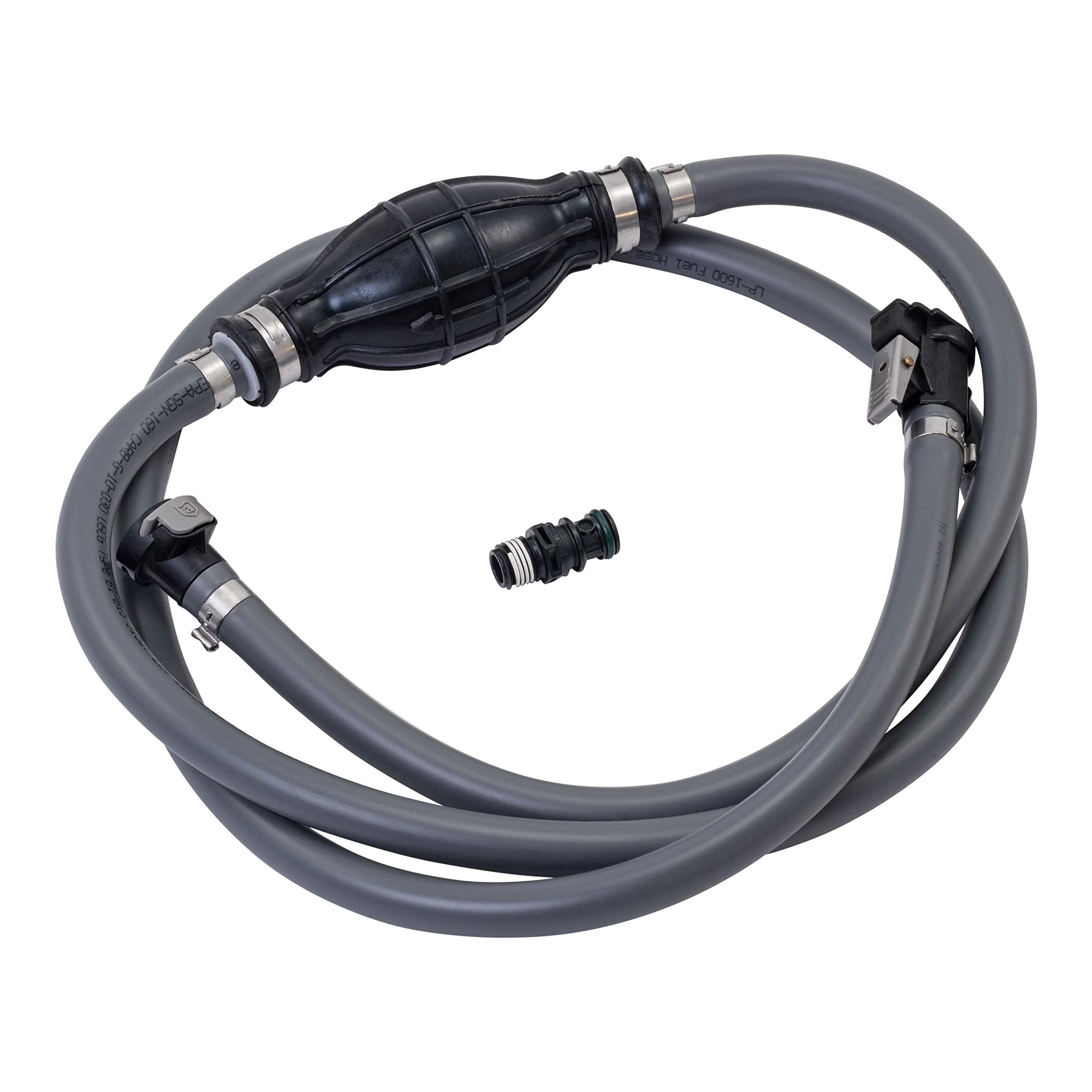 Marine Boat Fuel Line Kit Attwood 93806MUS7 with Universal Sprayless Fuel Connector, 6-Foot x 3/8-Inch - Mercury