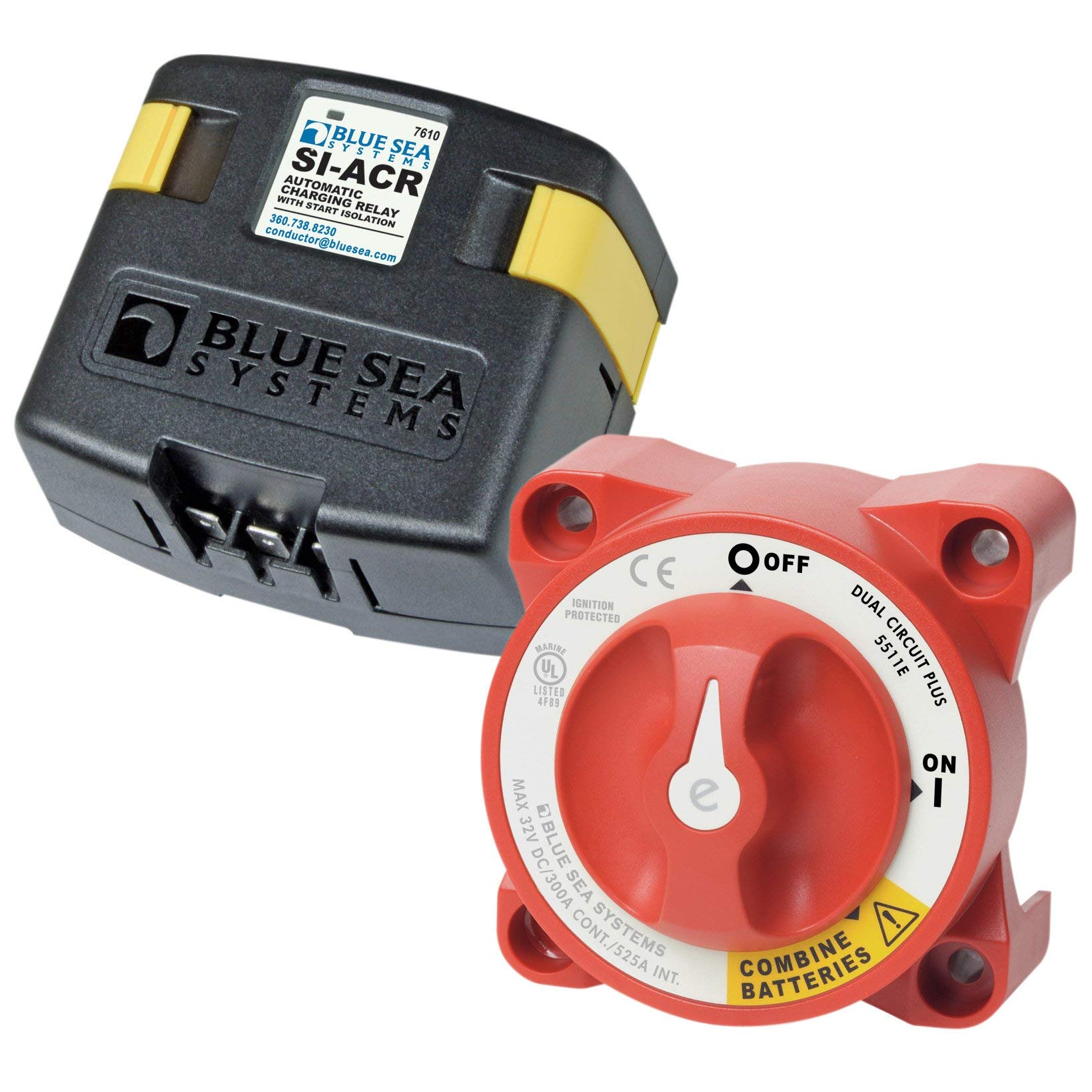 Add-A-Battery Kit Blue Sea Systems 7650 - Dual Circuit Battery Management System, 120 Amps