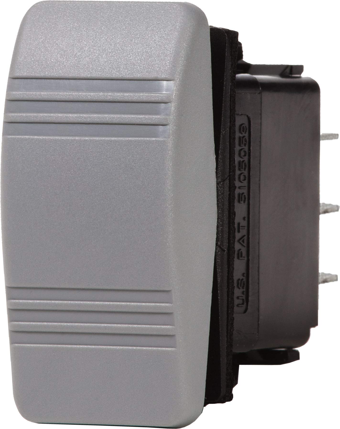 Blue Sea Systems Contura 8222 (ON)-OFF-(ON) DPDT Switch, Grey