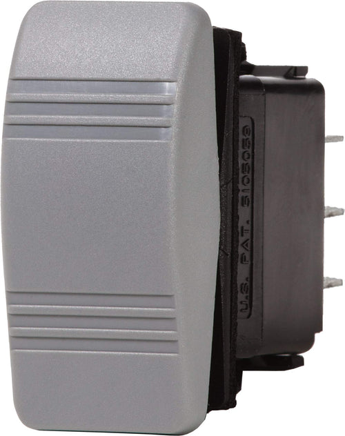 Blue Sea Systems Contura 8222 (ON)-OFF-(ON) DPDT Switch, Grey