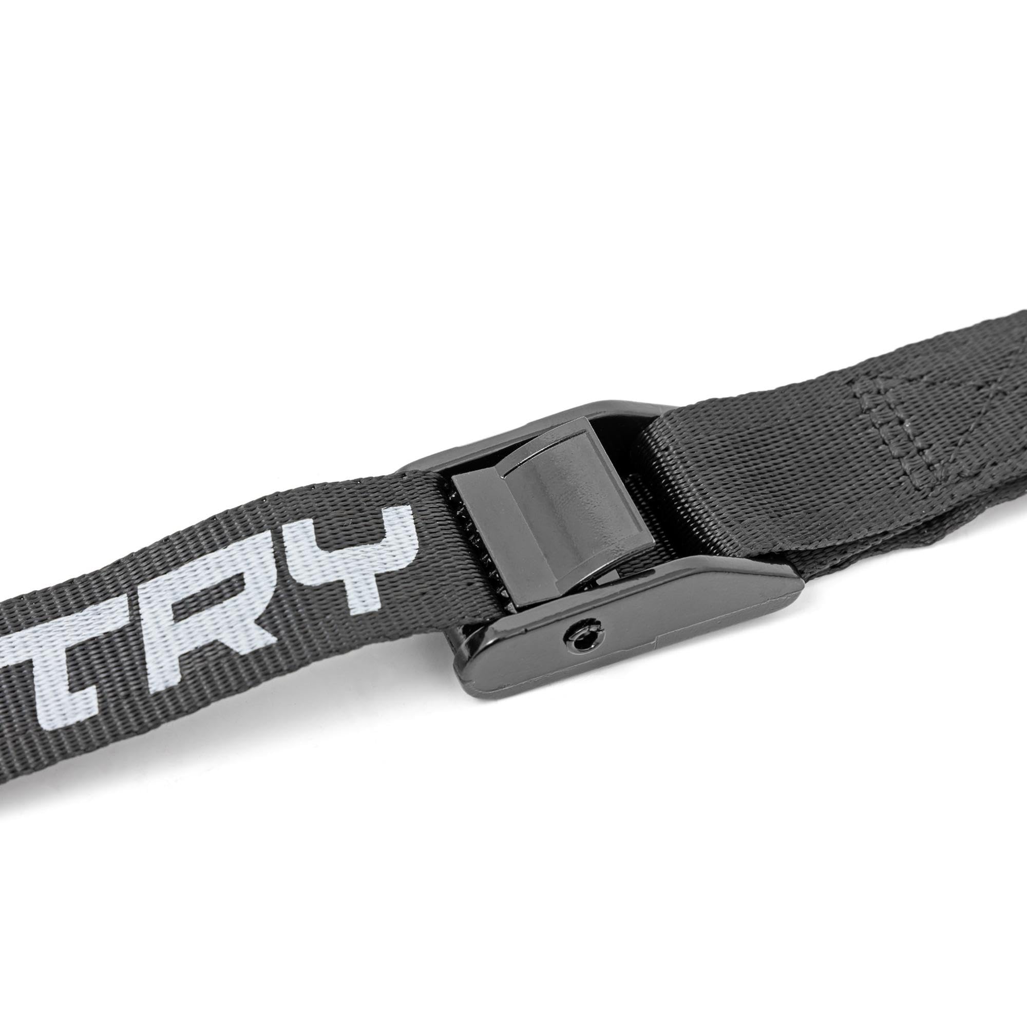 Rough Country 1" x 9 ft Cargo Tie Down Straps with Cam Buckle, Heavy-Duty Tie Downs (Set of 2)