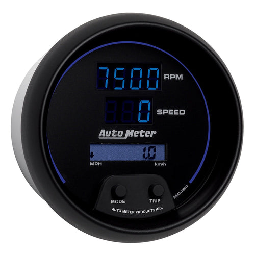 Auto Meter Cobalt Digital 3-3/8" 8000 RPM / 160 MPH Tachometer/Speedometer Combo