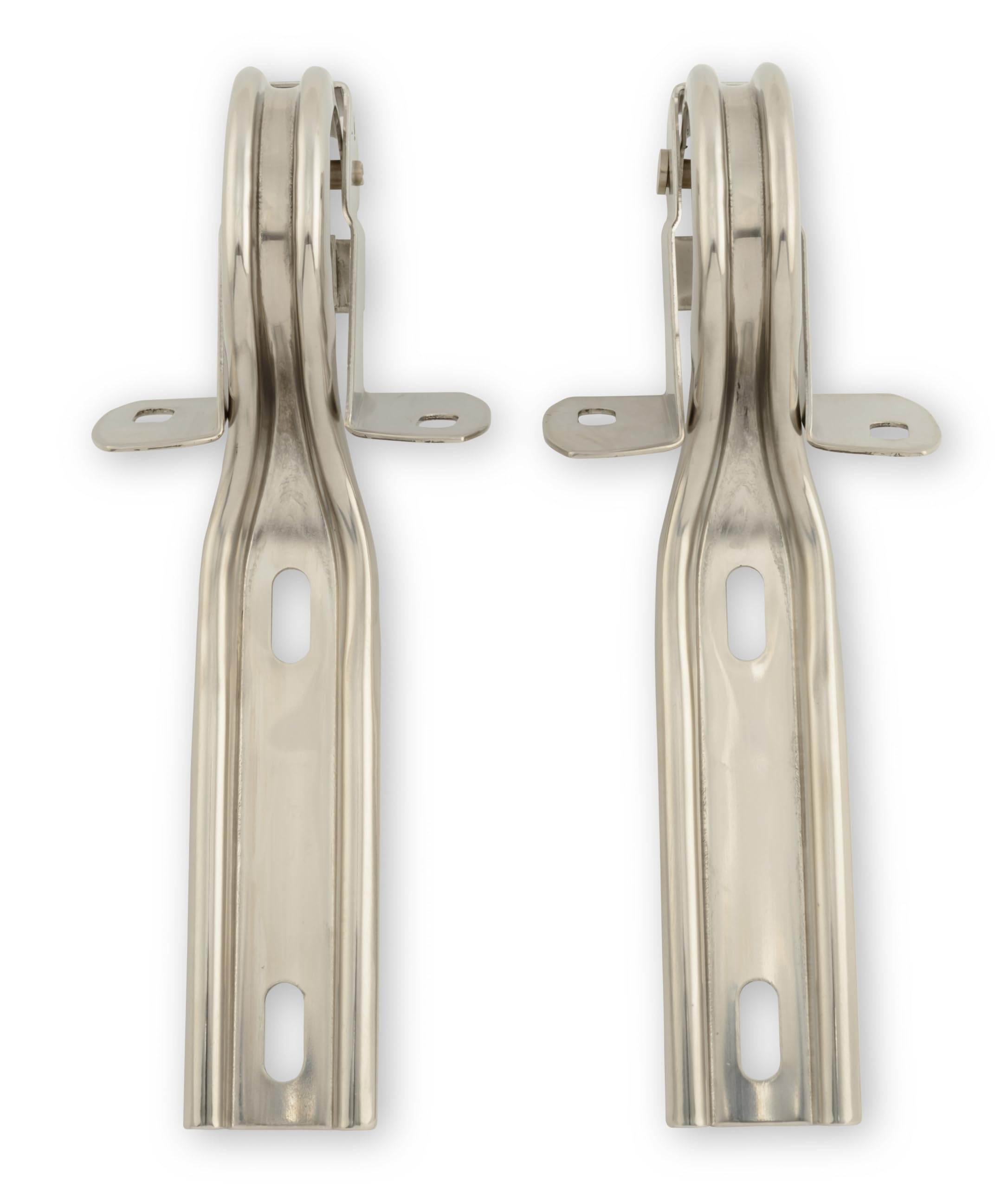 Hood Hinges Stainless Steel Pair Drake Muscle Cars D9ZZ-16796-S
