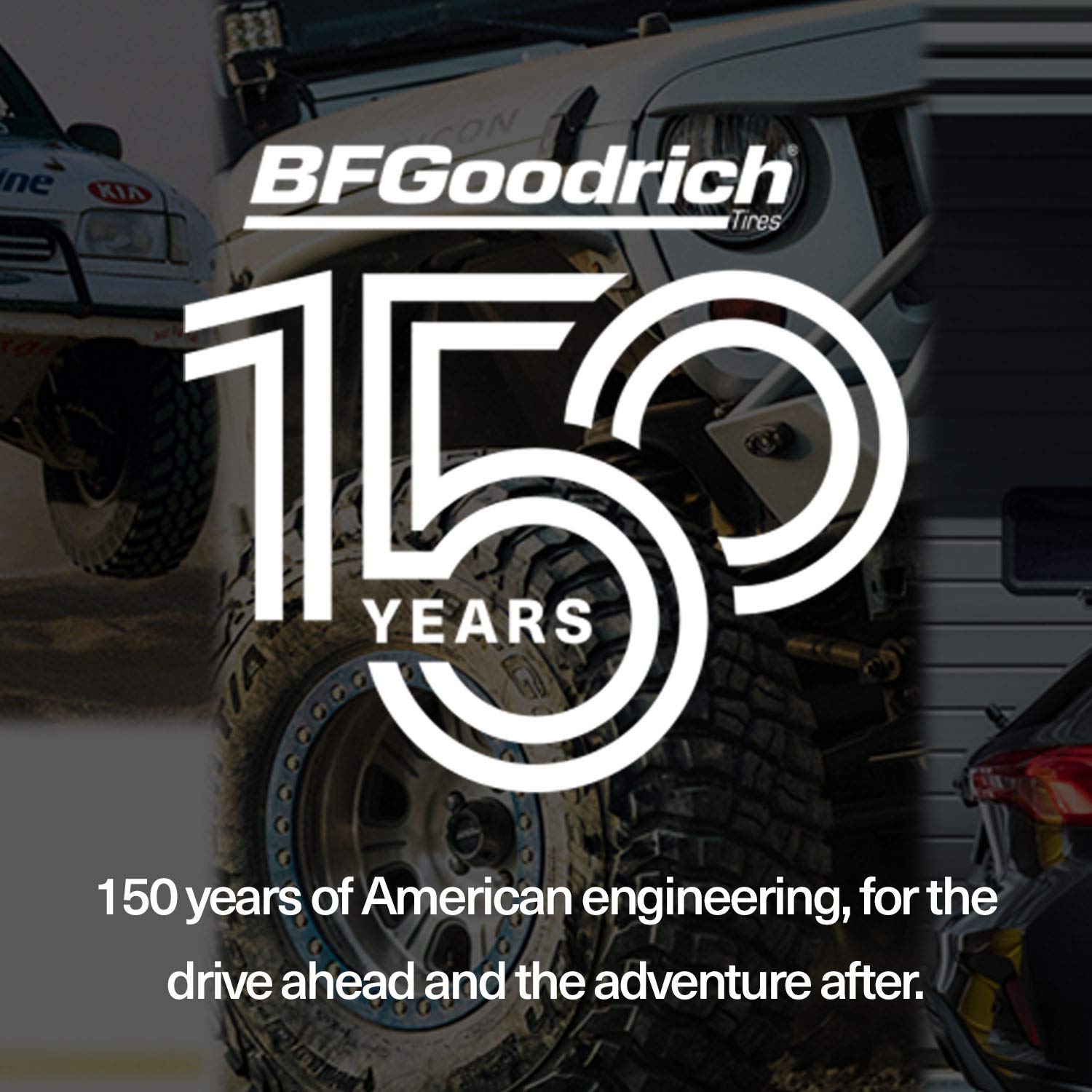 All Terrain BFGoodrich T/A KO2 Radial Car Tire for Light Trucks, SUVs, and Crossovers, LT215/65R16/D 103/100S