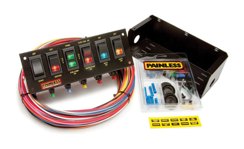 50302 Painless Performance Roll Bar Mount 6-Switch Fused Panel