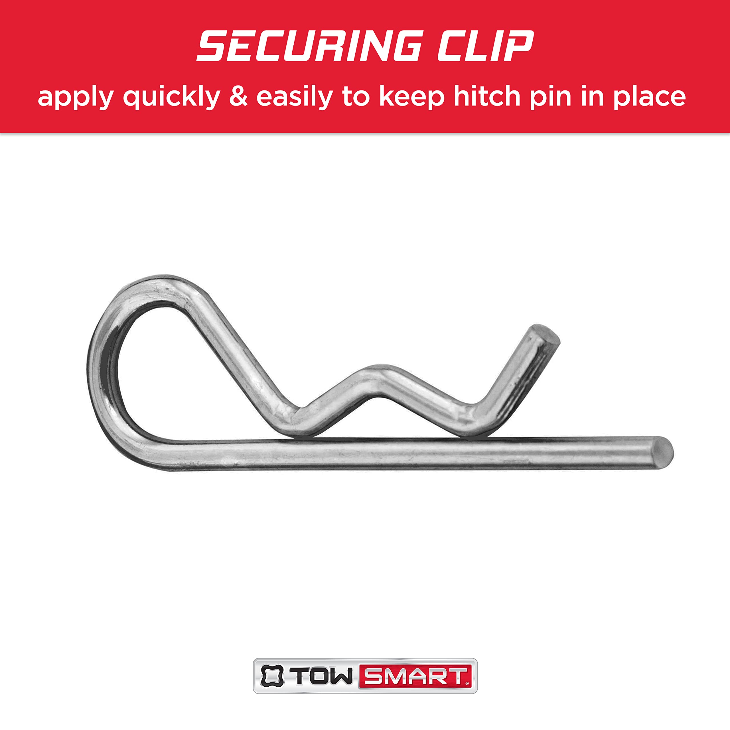 Steel TOWSMART Boomerang Bent Hitch Pin, 1/2 in. and 5/8 in. Diameter Pin, Fits 1-1/4 in. and 2 in. Receivers