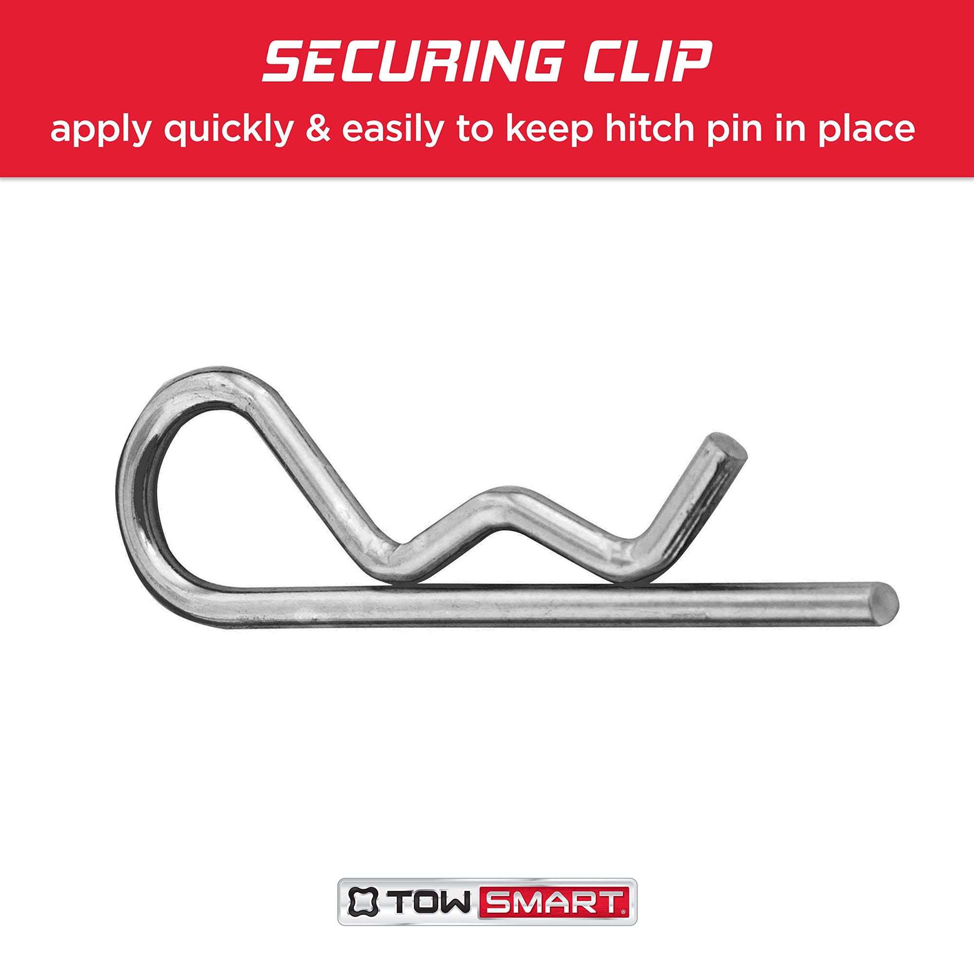 Steel TOWSMART Boomerang Bent Hitch Pin, 1/2 in. and 5/8 in. Diameter Pin, Fits 1-1/4 in. and 2 in. Receivers