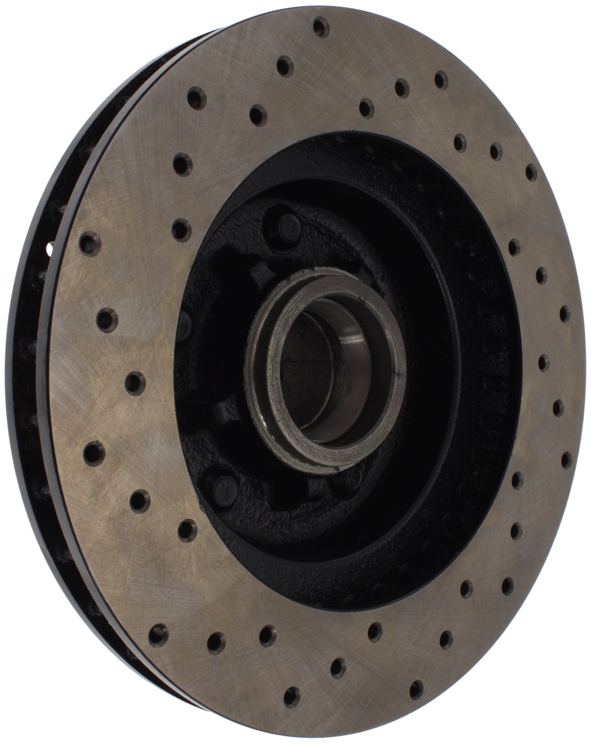 Sport Cross Drilled Brake Rotor StopTech; Front Left 128.66000L
