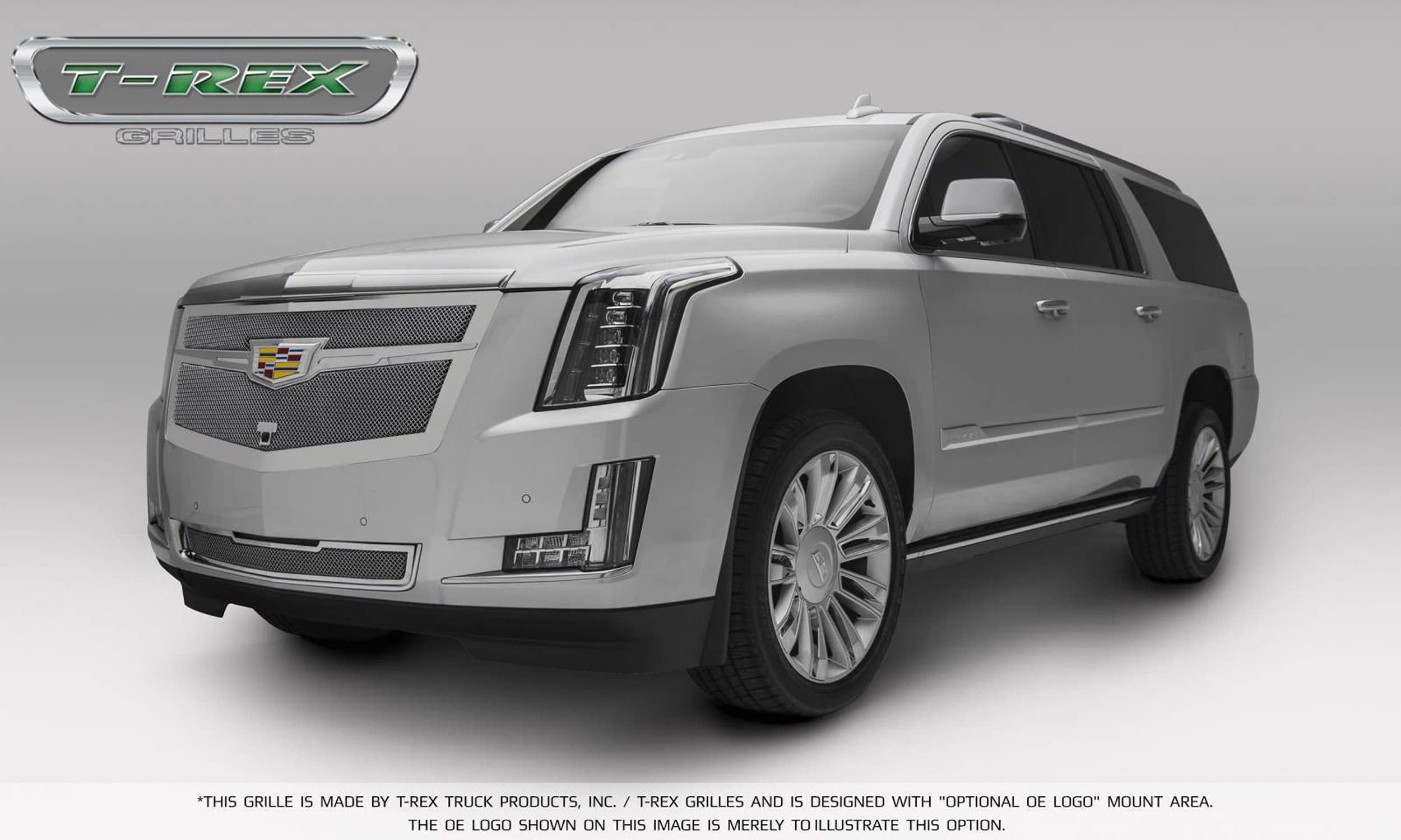 Upper Class Series T-Rex Grilles 2015i-2020 Escalade Bumper Grille, Chrome, 1 Pc, Replacement - PN #57181, Polished