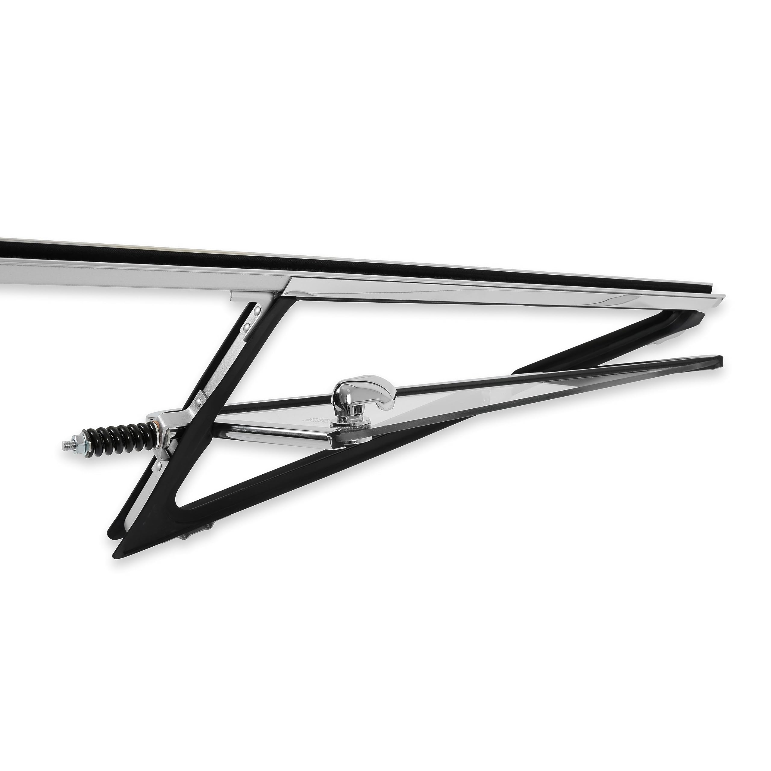 VWA72RHCLEAR Brothers Trucks Vent Window Assembly - Clear - Chrome - Right - Each