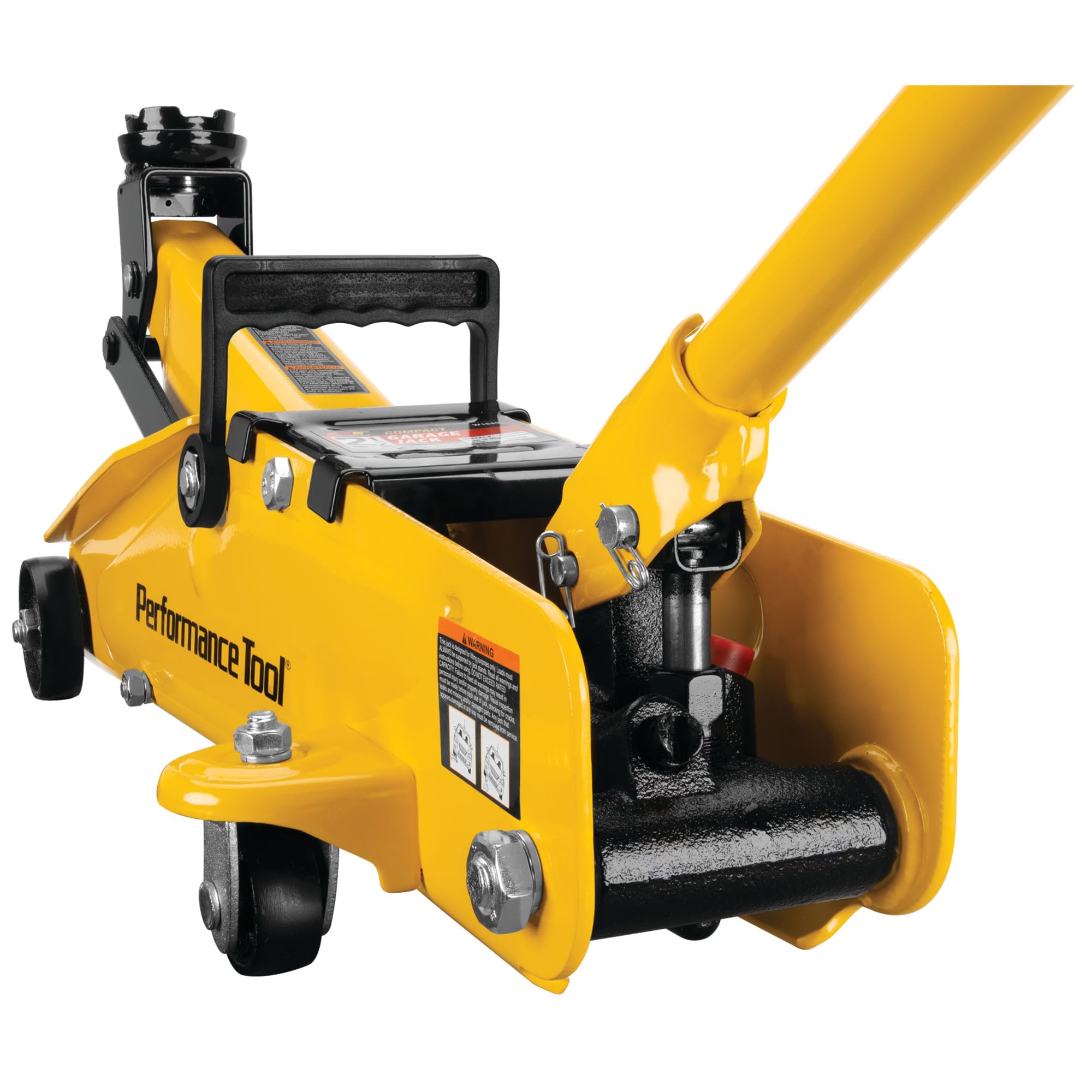 2-1/2 Ton Performance Tool W1640 Garage Jack, (5,000 lbs.) 5-15.5-Inch Lift, Swivel Casters, For Cars/Trucks