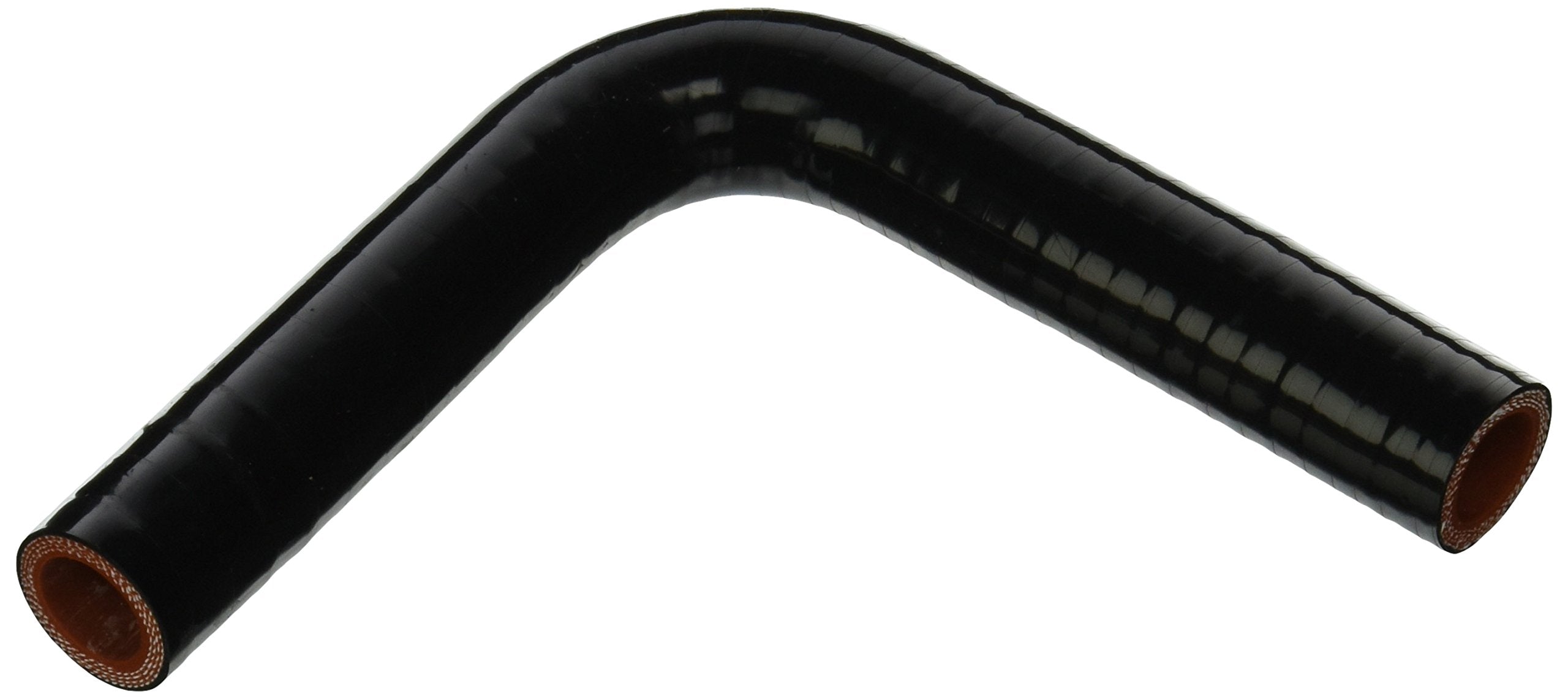 HPS 90 degree HTSEC90-075-BLK Silicone High Temperature 4-ply Reinforced Coupler Hose, 100 PSI Maximum Pressure, 4" Leg Length on each side, 3/4" ID, Black