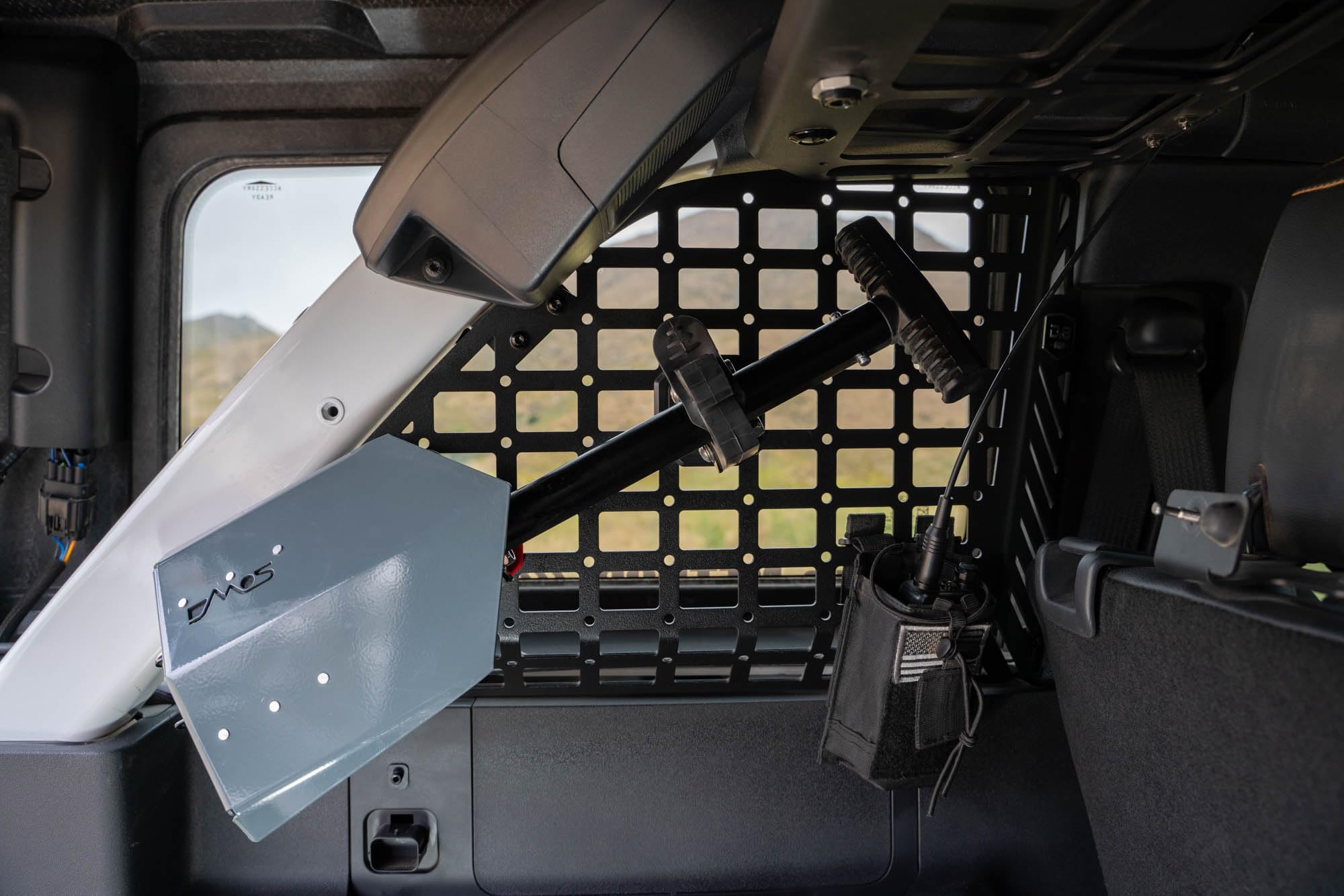 Rear Window Molle Panels DV8 Offroad for 2021-2025 Ford Bronco | Versatile Mounting Solutions | Molle Design | M6 Slots for Carriage Bolts | Mounts Gear on Both Sides of The Panels