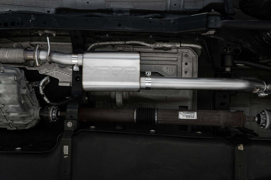 21-22 Ford Bronco MBRP 2.3/2.7L EcoBoost 2/4-Dr 3in Catback Dual Split Rear Exit BLK AL