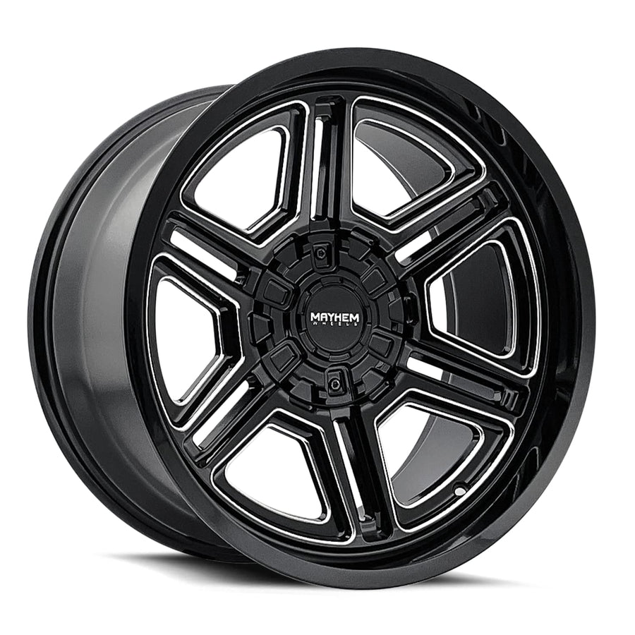 Hermosa Mayhem 8117 Black/Milled Wheel (20 x 10. inches /8 x 165 mm, -25 mm Offset)
