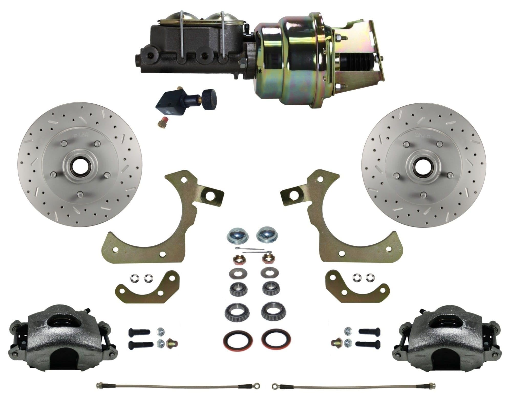 Power Disc Brake Conversion Kit With Adjustable LEED Proportioning Valve Maxgrip Xds Front