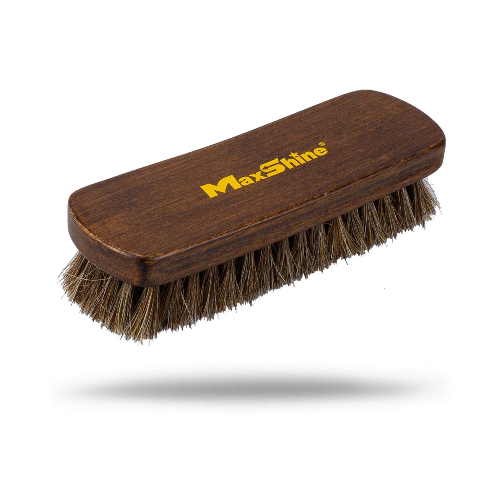 Maxshine Natural Universal Fine Horse Hair Brush – Sturdy Yet Soft Bristles for Car Detailing – Ideal for Cleaning Carpet, Upholstery, Leather & Interior Surfaces