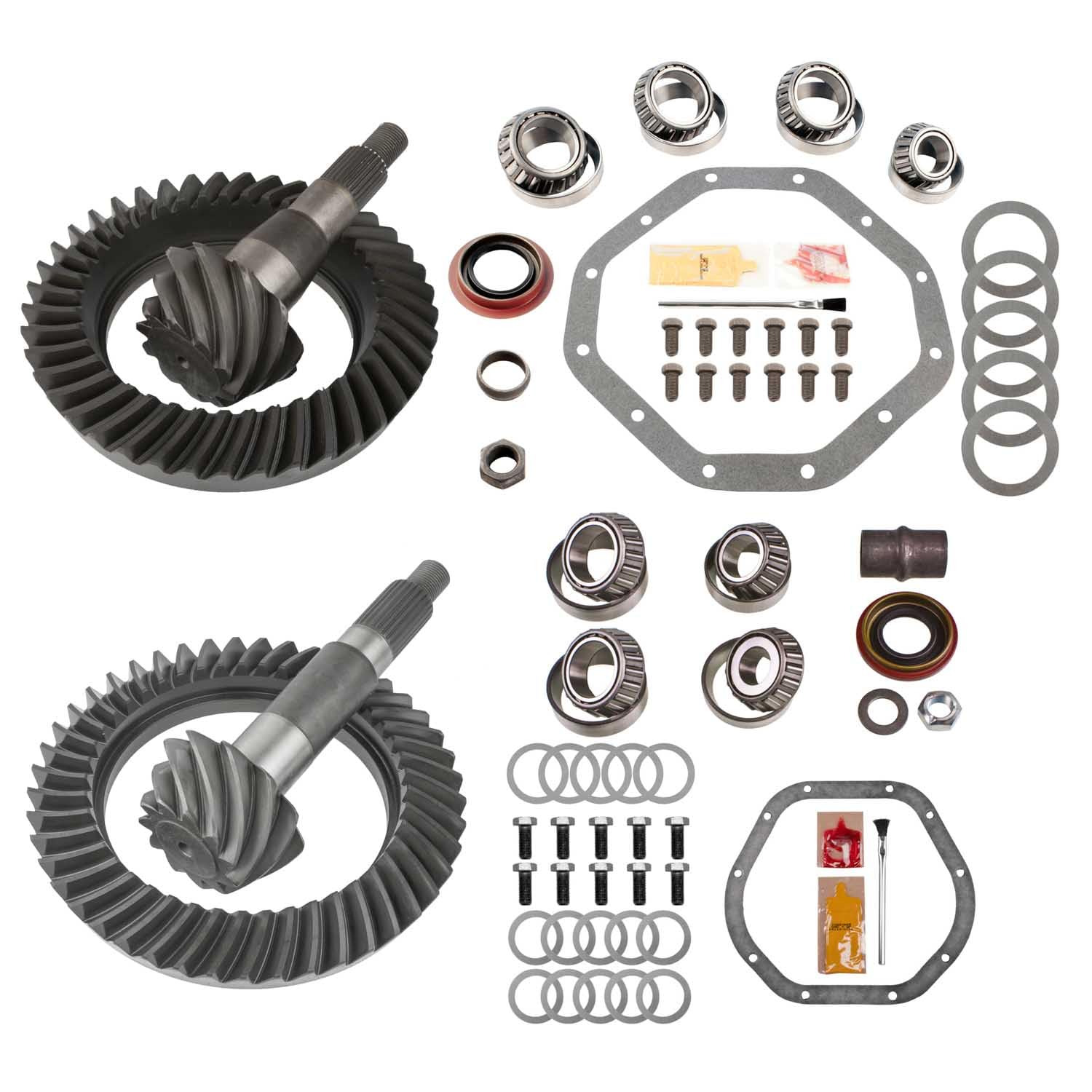 Motive Gear Differential Ring & Pinion Bearing Rebuild Kit MGK-401 For Dodge Ram 1500/2500 Ratio 4.09 Rear / 4.10 Front, 12&10-Bolt Rear/Front, 29 & 26 Spline, 10/11 Pinion & 41/45 Ring Tooth