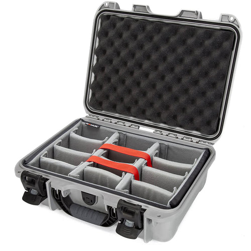 Waterproof Nanuk 920 Hard Case with Padded Dividers - Silver