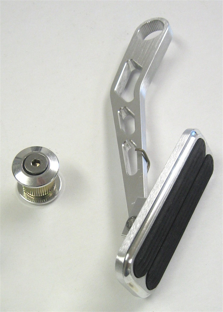 Billet Aluminum Lokar DBW-6004 Drive-By-Wire Spring-Loaded Throttle Pedal with Rubber